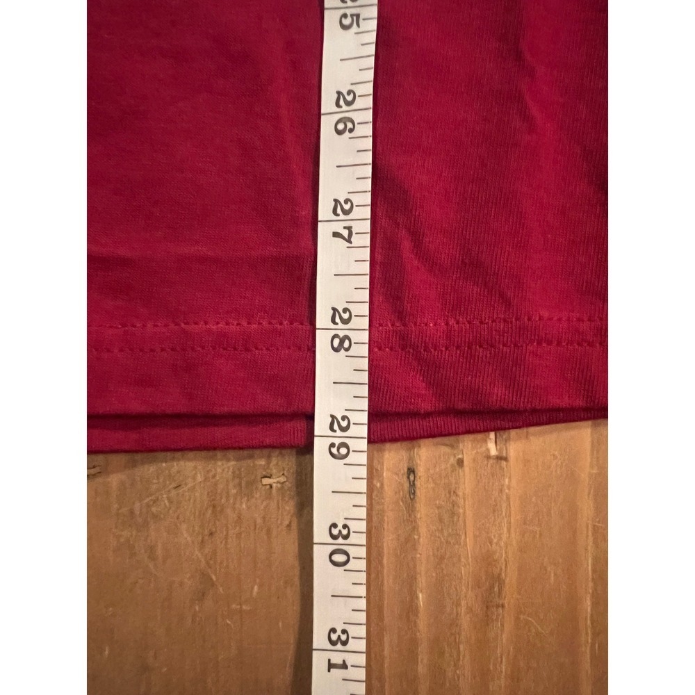 Supreme Blank T-Shirt Mens Medium Red Short Sleeve Crewneck Made in USA‎ Cotton - Picture 5 of 6